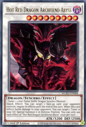 Hot Red Dragon Archfiend Abyss (MGED-EN068) - Maximum Gold: El Dorado 1st Edition