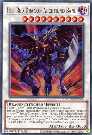 Hot Red Dragon Archfiend Bane (MGED-EN069) - Maximum Gold: El Dorado 1st Edition