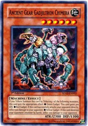 Ancient Gear Gadjiltron Chimera - SD10-EN002 - Structure Deck: Machine Re-Volt Unlimited