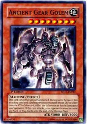 Ancient Gear Golem - SD10-EN012 - Structure Deck: Machine Re-Volt Unlimited