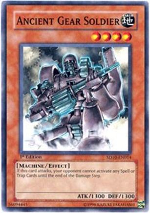 Ancient Gear Soldier - SD10-EN014 - Structure Deck: Machine Re-Volt 1st Edition