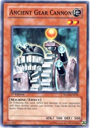 Ancient Gear Cannon - SD10-EN016 - Structure Deck: Machine Re-Volt Unlimited