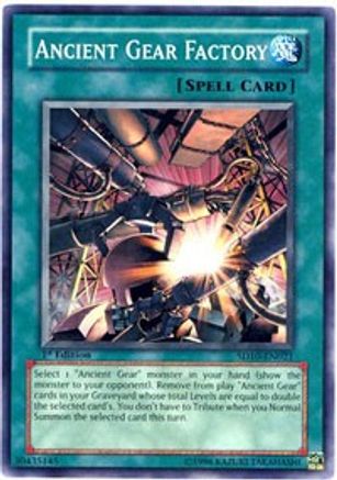Ancient Gear Factory - SD10-EN021 - Structure Deck: Machine Re-Volt Unlimited