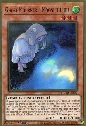 Ghost Mourner & Moonlit Chill (Alternate Art) (MGED-EN023) - Maximum Gold: El Dorado 1st Edition