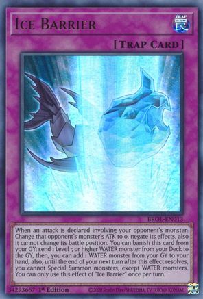 Ice Barrier (BROL-EN013) - Brothers of Legend 1st Edition