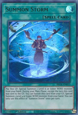 Summon Storm (BROL-EN015) - Brothers of Legend 1st Edition