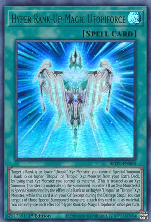 Hyper Rank-Up-Magic Utopiforce (BROL-EN060) - Brothers of Legend 1st Edition