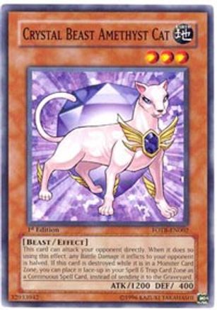 Crystal Beast Amethyst Cat (FOTB-EN002) - Force of the Breaker Unlimited