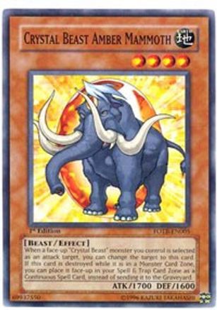 Crystal Beast Amber Mammoth (FOTB-EN005) - Force of the Breaker Unlimited