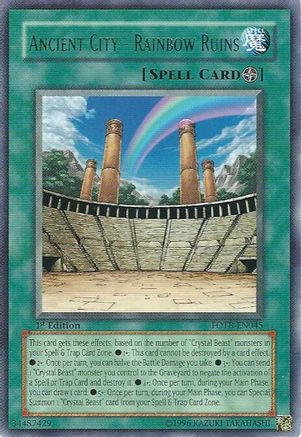 Ancient City - Rainbow Ruins - FOTB-EN045 - Force of the Breaker 1st Edition