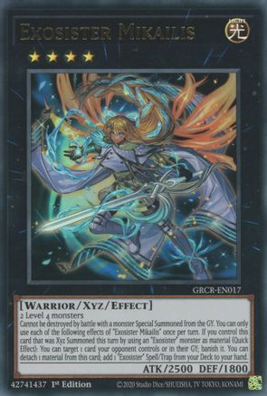 Exosister Mikailis (GRCR-EN017) - The Grand Creators 1st Edition