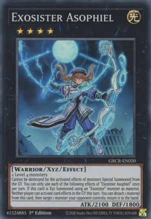 Exosister Asophiel (GRCR-EN020) - The Grand Creators 1st Edition