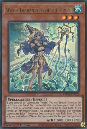 Water Enchantress of the Temple (GRCR-EN026) - The Grand Creators 1st Edition