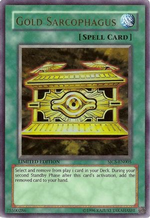 Gold Sarcophagus (SJCS-EN005) - Shonen Jump Championship Series Promos