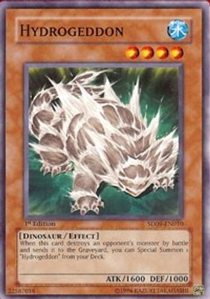 Hydrogeddon (SD09-EN010) - Structure Deck: Dinosaur's Rage 1st Edition