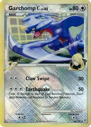 Garchomp C - 60/147 (League Promo) [Staff] 60 - League & Championship Cards Reverse Holofoil