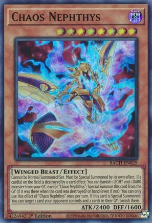 Chaos Nephthys (BACH-EN025) - Battle of Chaos 1st Edition