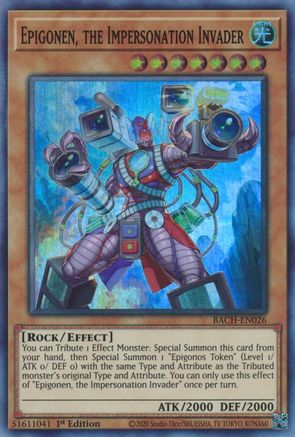 Epigonen, the Impersonation Invader (BACH-EN026) - Battle of Chaos 1st Edition