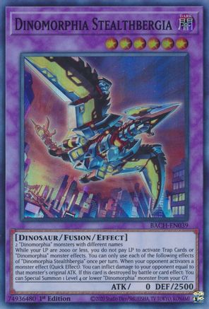 Dinomorphia Stealthbergia (BACH-EN039) - Battle of Chaos 1st Edition