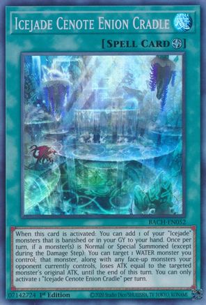 Icejade Cenote Enion Cradle (BACH-EN052) - Battle of Chaos 1st Edition