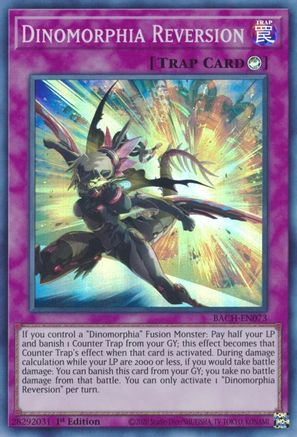Dinomorphia Reversion (BACH-EN073) - Battle of Chaos 1st Edition