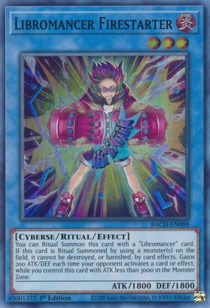 Libromancer Firestarter (BACH-EN088) - Battle of Chaos 1st Edition