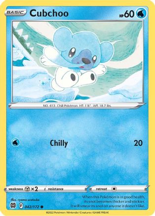 Cubchoo 42/172 - SWSH09 Brilliant Stars Reverse Holofoil