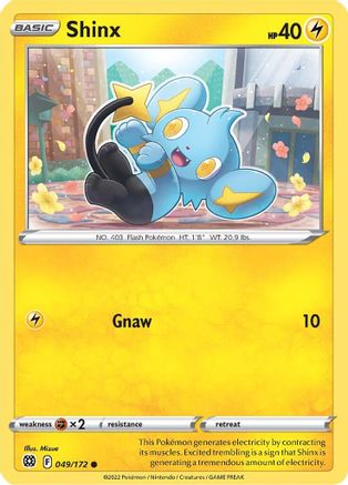 Shinx 49/172 - SWSH09 Brilliant Stars Reverse Holofoil