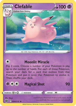 Clefable 54/172 - Brilliant Stars