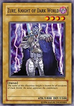 Zure, Knight of Dark World (YSDS-EN008) - Starter Deck: Syrus Truesdale 1st Edition