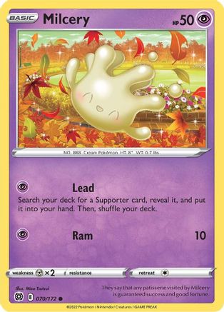 Milcery 70/172 - SWSH09 Brilliant Stars Reverse Holofoil