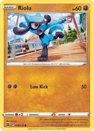 Riolu 78/172 - SWSH09 Brilliant Stars