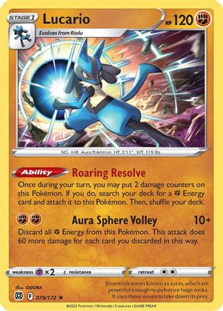 Lucario 79/172 - Brilliant Stars Holofoil