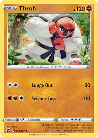 Throh 80/172 - SWSH09 Brilliant Stars Reverse Holofoil