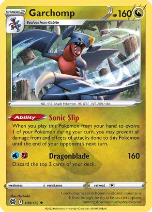 Garchomp 109/172 - Brilliant Stars Reverse Holofoil