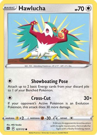 Hawlucha 127/172 - Brilliant Stars Reverse Holofoil