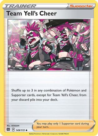 Team Yell's Cheer 149/172 - Brilliant Stars Reverse Holofoil