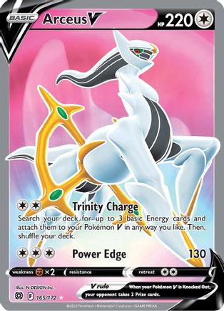 Arceus V (Full Art) 165/172 - Brilliant Stars Holofoil