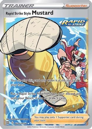 Rapid Strike Style Mustard TG27/30 - Brilliant Stars Trainer Gallery Holofoil