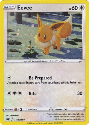 Eevee SWSH190/307 - SWSH Black Star Promos Holofoil