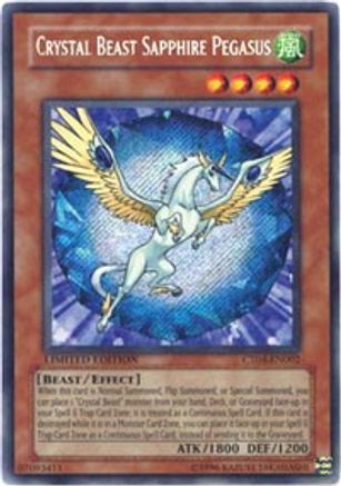 Crystal Beast Sapphire Pegasus (CT04-EN002) - 2007 Collectors Tin Limited
