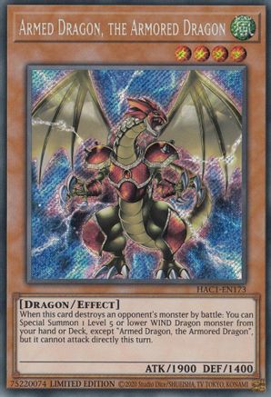 Armed Dragon, the Armored Dragon (HAC1-EN173) - Hidden Arsenal: Chapter 1 Limited