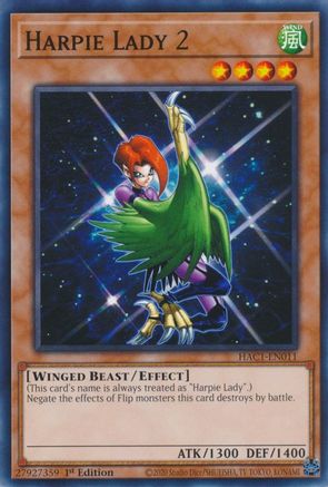Harpie Lady 2 (HAC1-EN011) - Hidden Arsenal: Chapter 1 1st Edition
