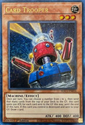 Card Trooper (Duel Terminal) (HAC1-EN016) - Hidden Arsenal: Chapter 1 1st Edition