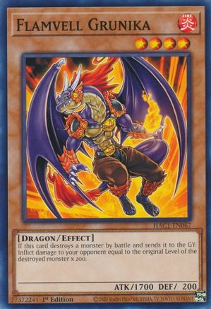 Flamvell Grunika (HAC1-EN067) - Hidden Arsenal: Chapter 1 1st Edition