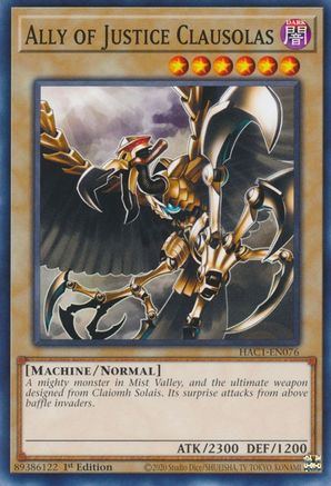 Ally of Justice Clausolas - HAC1-EN076 - Hidden Arsenal: Chapter 1 1st Edition