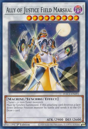 Ally of Justice Field Marshal (HAC1-EN091) - Hidden Arsenal: Chapter 1 1st Edition