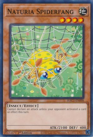 Naturia Spiderfang (HAC1-EN098) - Hidden Arsenal: Chapter 1 1st Edition