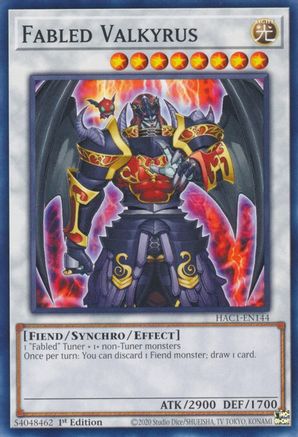 Fabled Valkyrus (HAC1-EN144) - Hidden Arsenal: Chapter 1 1st Edition