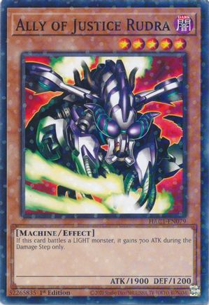 Ally of Justice Rudra (Duel Terminal) - HAC1-EN079 - Hidden Arsenal: Chapter 1 1st Edition